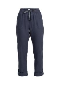 Roxy Damen Cargohose "On The Seashore", blau, Gr. M, 55% Leinen, 45% Viskose, Hosen