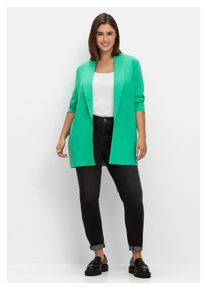 sheego Damen Stretch-Jeans "Große Größen", schwarz, casual, Gr. 56, unifarben, Obermaterial: 74% Baumwolle, 22% Polyester, 3% Viskose, 1% Elasthan,