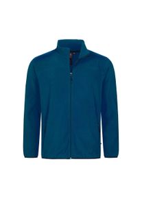DEPROC Active Herren Fleecejacke "KIRKVALE V MEN", blau, casual, Gr. 48, 100% Polyester, Jacken, weiche Fleecejacke in traditioneller Optik