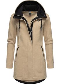 Ragwear Damen Fellimitatmantel "Letti Teddy-Fleece", beige, sportlich, Gr. 5XL, Plüsch, Material: 100% Polyester, Mäntel, Kuschelig weicher