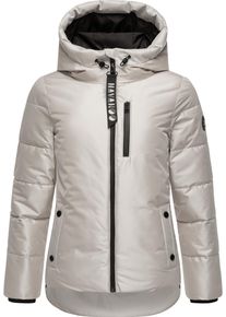 Navahoo Damen Steppjacke "Krümelein", grau, modisch, Gr. M, Oberstoff: 100% Polyester, Futter: 100% Polyester, Wattierung: 100% Polyester,