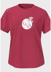 Schöffel SCHÖFFEL Damen Funktionsshirt "T Shirt Haberspitz L", rot, sportlich, Gr. 42, Oberstoff: 77% Polyester 18% Lyocell 5% Elasthan, Shirts