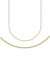 Firetti Damen Goldkette "Schmuck Geschenk Gold 333 Rundankerkette, ca. 1,1 mm breit", 42, Gelbgold 333, B: 1,1mm, gold, Gelbgold 333, B:1,1mm,