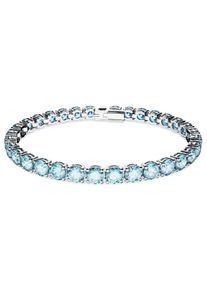 Swarovski Damen Tennisarmband "Matrix, 5648934, 5693927, 5648936, 5657665, 5648927, 5648930, 5657657", S, Metall, blau, Metall, Armbänder, mit