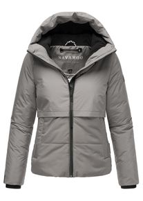 Navahoo Damen Steppjacke "Liebesküken XIV", grau, modisch, Gr. XL, Obermaterial: 100% Polyester (recycelt), Innenfutter: 100% Polyester, Ärmelfutter: