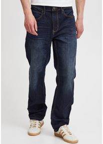 Blend Herren Regular-fit-Jeans "BL-Rock fit", blau, modisch, Gr. 33, Abriebeffekte, Denim/Jeans, Obermaterial: 98% Baumwolle, 2% Elasthan, Jeans