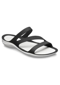Crocs Damen Badepantolette "Swiftwater Sandal", Gr. 36, schwarz, Croslite, sportlich, Schuhe, Sommerschuh, Badeschuh, Poolslides, genoppte Innensohle