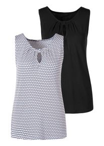 Vivance Damen Shirttop, lila, casual, Gr. 36, unifarben, gemustert, Obermaterial: 95% Viskose (LENZING ECOVERO), 5% Elasthan, Tops, mit Cut-Out und