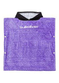 Quiksilver Damen Badeponcho "Hoody Towel"dusted peri, 100% Baumwolle, Hausmäntel