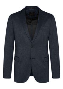 Bugatti Herren Sakko, blau, casual, Gr. 52, unifarben, 95% Polyester, 5% Elasthan, Sakkos, mit feiner Struktur