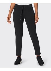 Venice Beach Damen Sweathose "SHELLY", schwarz, sportlich, Gr. XXL, unifarben, Sweatware, Obermaterial: 68% Baumwolle, 30% Polyester, 2% Elasthan,