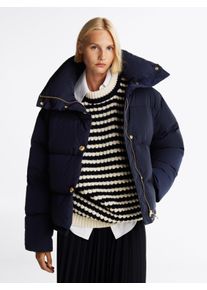 Tommy Hilfiger Damen Steppjacke, blau, modisch, Gr. M, Obermaterial: 100% Polyamid. Futter: 100% Polyester, Jacken, mit Logorpägung