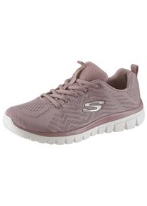 Skechers Damen Sneaker "Graceful - Get Connected", Gr. 35, beige, Textil, sportlich, Schuhe, Freizeitschuh, Halbschuh, Schnürschuh mit Memory Foam