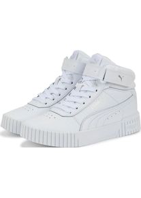 Puma Kinder Sneaker "CARINA 2.0 MID JR", Gr. 38, weiß, Synthetik, Leder, sportlich, Schuhe