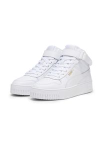 Puma Sneaker "Carina Street Mid Sneakers Damen", Gr. 42, weiß, Obermaterial: Kuhleder, Synthetik; Futter: Textil; Innensohle: Textil; Laufsohle: