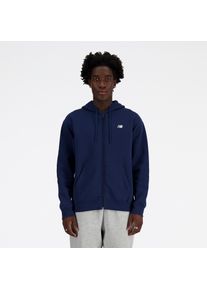 New Balance Herren Sweatjacke "Sport Essentials Logo French Terry Full Zip", blau, sportlich, Gr. XL, Obermaterial: 60% Baumwolle, 40% Polyester,