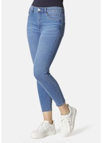 STOOKER WOMEN Damen 5-Pocket-Jeans "Rio Denim Season Skinny Fit", blau, casual, Gr. 42, Denim/Jeans, 83% Baumwolle, 16% recycled Polyester, 1%