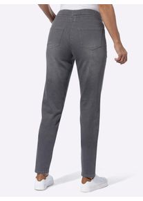 Damen Jogg Pants, grau, Gr. 20, unifarben, 99% Baumwolle, 1% Elasthan, Jeans