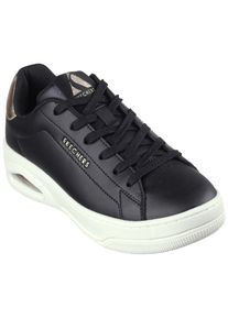 Skechers Damen Sneaker "UNO COURT", Gr. 35, rosa, Leder, Lederimitat, Glitzer, sportlich, Schuhe, mit Metallic-Applikation, Freizeitschuh, Halbschuh,