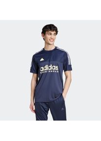 Herren T-Shirt "M TIRO TEE Q1", blau, sportlich, Gr. S, adidas Sportswear, Obermaterial: 100% Polyester, Shirts