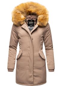 Marikoo Damen Wintermantel "Karmaa", grau, elegant, Gr. L, Obermaterial: 100% Polyester, Futter: 100% Polyester, Wattierung: 100% Polyester,