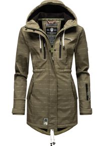 Marikoo Damen Funktionsmantel "Zimtzicke", grün, casual, Gr. XS, Oberstoff: 98% Polyester, 2% Elasthan, Futter: 100% Polyester, Ärmelfutter: 100%