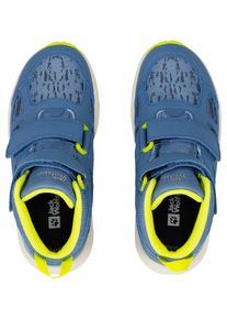 Jack Wolfskin Kinder Sneaker "WOODLAND 2 TEXAPORE MID VC K", Gr. 30, blau, Main Material Second Material 100% Polyamide Lining Sole 100% Rubber/ EVA,