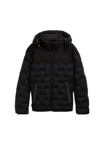 Tom Tailor Herren Steppjacke, schwarz, casual, Gr. XL, unifarben, Obermaterial: 100% Polyester. Futter: 100% Polyester, Jacken, mit Kapuze