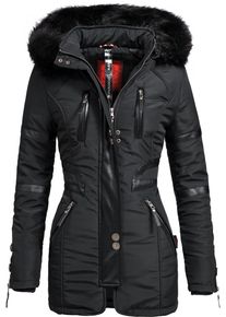 Navahoo Damen Wintermantel "Moony", schwarz, casual, Gr. S, Oberstoff: 100% Polyester, Futter: 100% Polyester, Wattierung: 100% Polyester,