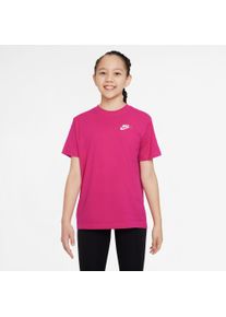 Nike Sportswear Kinder T-Shirt "BIG KIDS' (GIRLS') T-SHIRT", rot, sportlich, Gr. XL, Obermaterial: 100% Baumwolle, Shirts