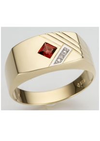 Firetti Herren Diamantring "Schmuck Geschenk Gold 585 Damenring Verlobungsring Goldring", 22, 0,005 ct P2 = erkennbare Einschlüsse, Gelbgold