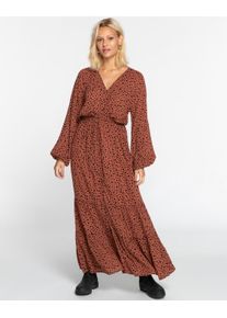 Billabong Damen Maxikleid "Good Day", braun, Gr. XS, 100% Viskose, Kleider