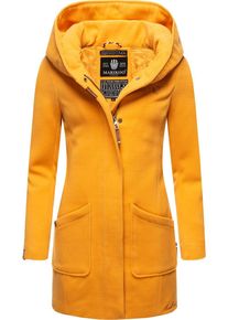 Marikoo Damen Wintermantel "Maikoo", gelb, modisch, Gr. XXL, Oberstoff: 90% Polyacryl, 8% Viskose, 2% Elasthan, Futter: 100% Polyester, Ärmelfutter: