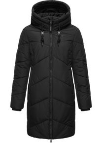 Ragwear Damen Steppmantel "Novista", schwarz, modisch, Gr. 4XL, Obermaterial: 100% Polyester, Futter: 100% Polyester, Wattierung: 100% Polyester,