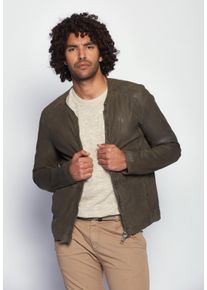 Maze Herren Lederjacke "Dobson", gelb, Gr. XL, Obermaterial: 100% Leder, Lammnappa / Futter: 100% Polyester / Ärmelfutter: 100% Polyester, Jacken