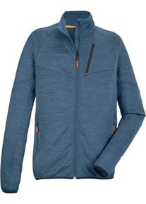 Killtec Herren Fleecejacke, blau, sportlich, Gr. XXXL, meliert, Obermaterial: 95% Polyester, 5% Elasthan, Jacken