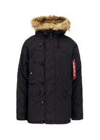 Herren Winterjacke "Alpha Industries Men - Cold Weather Jackets Explorer", schwarz, Gr. L, Alpha Industries, Obermaterial: 53% Nylon, 47% Polyester,