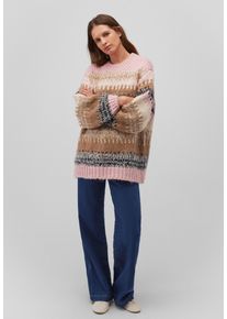 Mavi Damen Strickpullover "JAQUARD SWEATER", rosa, casual, Gr. XL, Grobstrick, 76% Polyacrylnitril, 24% Polyester, Pullover, Jacquard Pullover