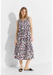Cecil Damen Sommerkleid, weiß, casual, Gr. XXL, geblümt, Stoff, 100% Viskose, Kleider, soft und trageangenehm