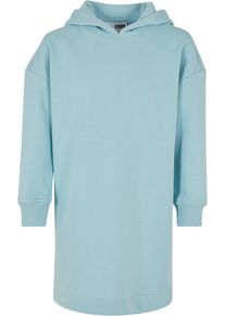 Urban Classics Mädchen Shirtkleid "Urban Classics Damen Girls Oversized Terry Hoody Dress", blau, klassisch, Gr. 146, unifarben, 65% Baumwolle, 35%