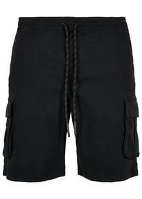 Urban Classics Herren Stoffhose "Urban Classics Herren Drawstring Cargo Shorts", schwarz, Gr. S, unifarben, 98% Baumwolle, 2% Elasthan, Hosen