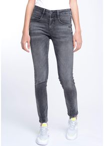 Gang Damen Skinny-fit-Jeans "94MORA", schwarz, casual, Gr. 32, unifarben, Denim/Jeans, Obermaterial: 98% Baumwolle, 2% Elasthan, Jeans, mit