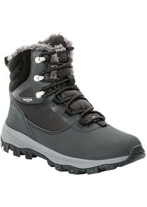 Jack Wolfskin Damen Outdoorwinterstiefel "EVERQUEST TEXAPORE HIGH W", Gr. 39,5, grau, Synthetik, Textil, Leder, sportlich, Schuhe, Winterboots,
