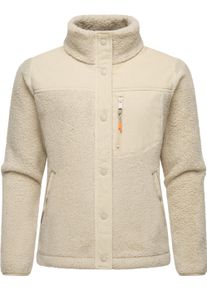 Ragwear Damen Plüschjacke "Appopis Block", beige, modisch, Gr. XL, Obermaterial oben: 100% Polyester, Obermaterial unten: 100% Baumwolle, Jacken,