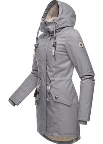 Ragwear Damen Wintermantel "Elsie Melange", grau, casual, Gr. S, Obermaterial: 100% Polyester, Innenfutter: 100% Polyester, Wattierung: 100%