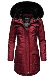 Navahoo Damen Wintermantel "Tiniis", rot, modisch, Gr. XS, Oberstoff: 56% Nylon, 44% Polyester, Futter: 100% Polyester, Wattierung: 100% Polyester,