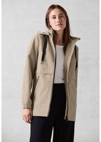 Cecil Damen Outdoorjacke, beige, casual, Gr. L, unifarben, Stoff, 68% Polyester, 32% Baumwolle, Jacken, aus softem Materialmix
