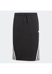 Kinder Sweatrock "FUTURE ICONS ROCK", schwarz-weiß, sportlich, Gr. 164, adidas Sportswear, gestreift, Obermaterial: 59% Polyester, 41% Baumwolle,