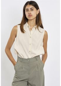 FRESHLIONS Damen Klassische Bluse "Aria", braun, elegant, Gr. S, unifarben, 85% Modal, 15% Polyester, Blusen, mit elegantem Hemdkragen