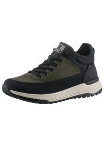 Herren Sneaker, Rieker EVOLUTION, Gr. 42, schwarz, Leder, Lederimitat, Textil, sportlich, Schuhe, Freizeitschuh, Outdoorschuh, Schnürboots mit